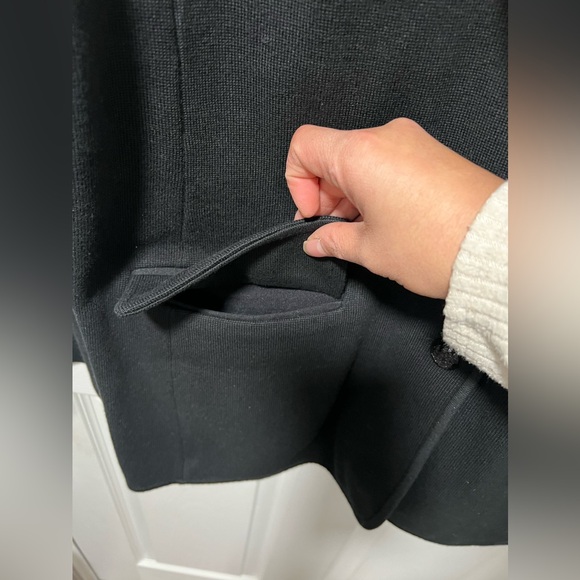 Lauren Ralph Lauren Knit 3 Button Cotton Blazer Crest Black Sz XL - Picture 6 of 6